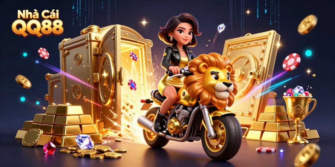Experience thrilling gaming at Nhà Cái QQ88 with an engaging casino atmosphere illustrated vividly.