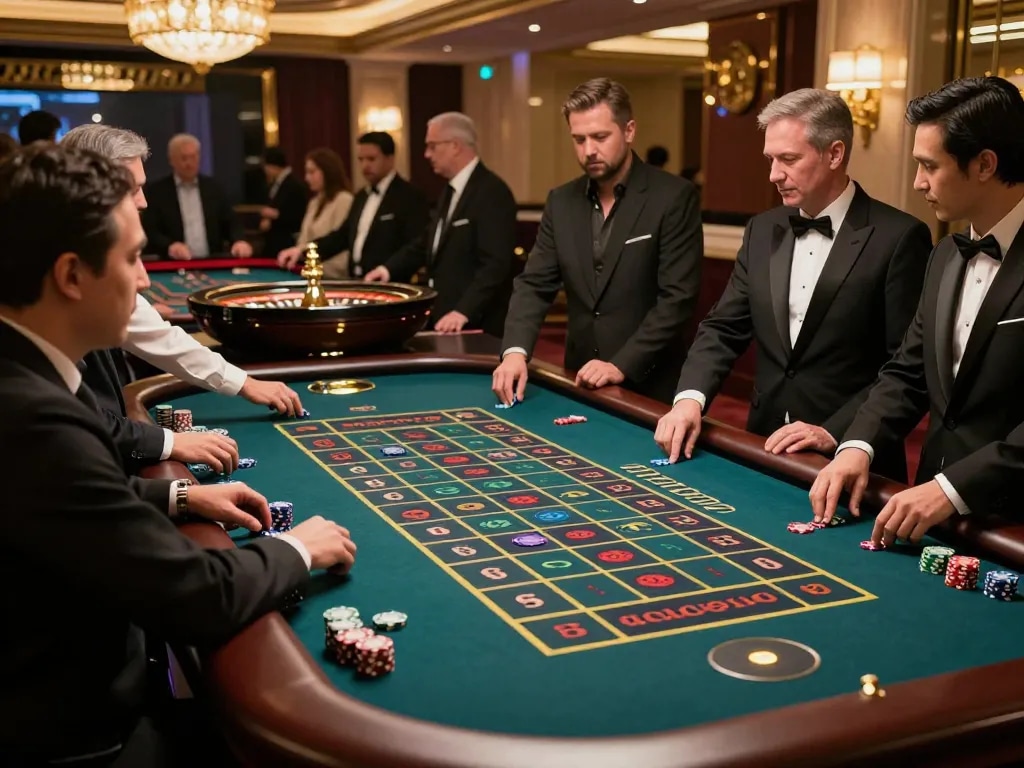 Players engaging in roulette at kubet79, showcasing dynamic gameplay and vibrant atmosphere.