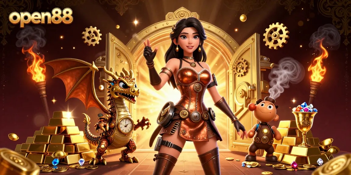 Experience the excitement at open88 with dazzling treasures and vibrant 3D casino illustrations.