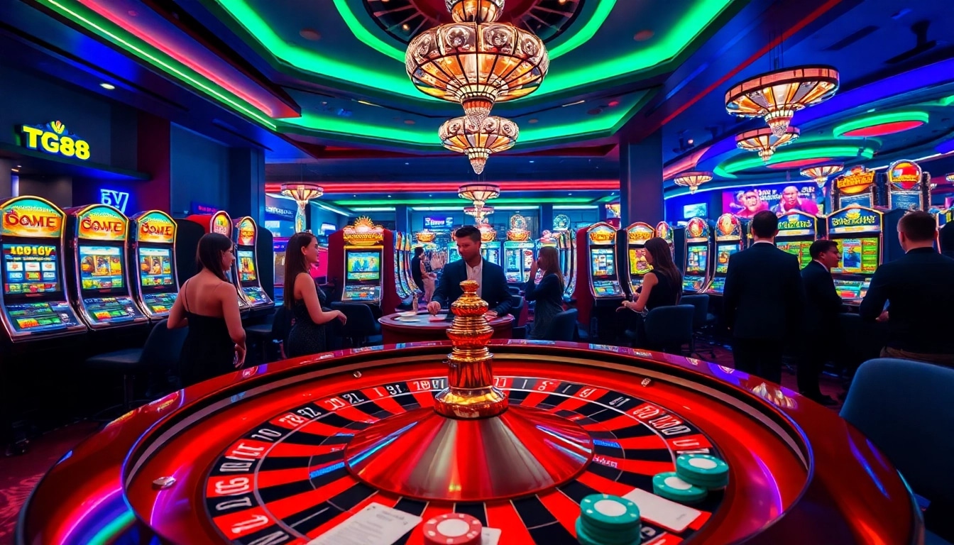 Experience the thrill of gaming at TG88 with engaging roulette and poker action.