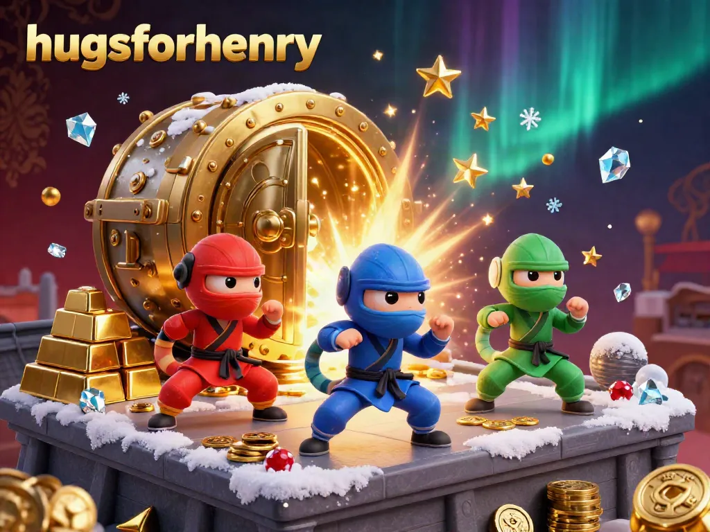 Synchronized martial arts chameleons with golden treasures embodying the spirit of hugsforhenry casino adventure.