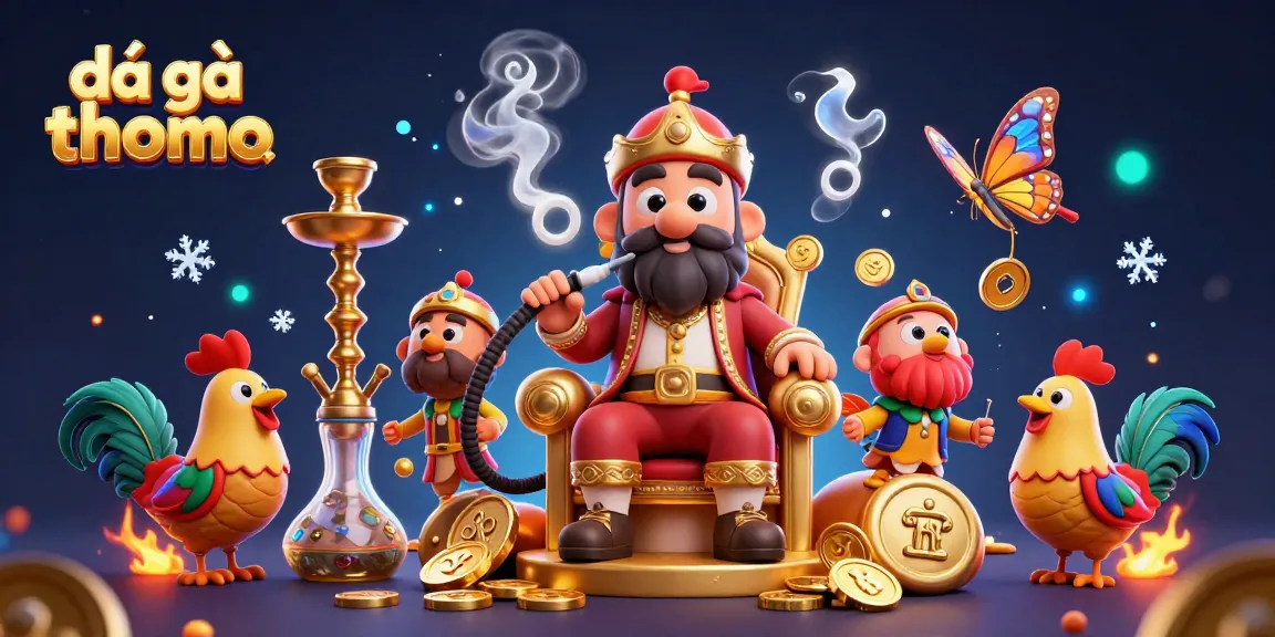 Experience exciting đá gà thomo match dynamics in this vibrant illustrated scene.