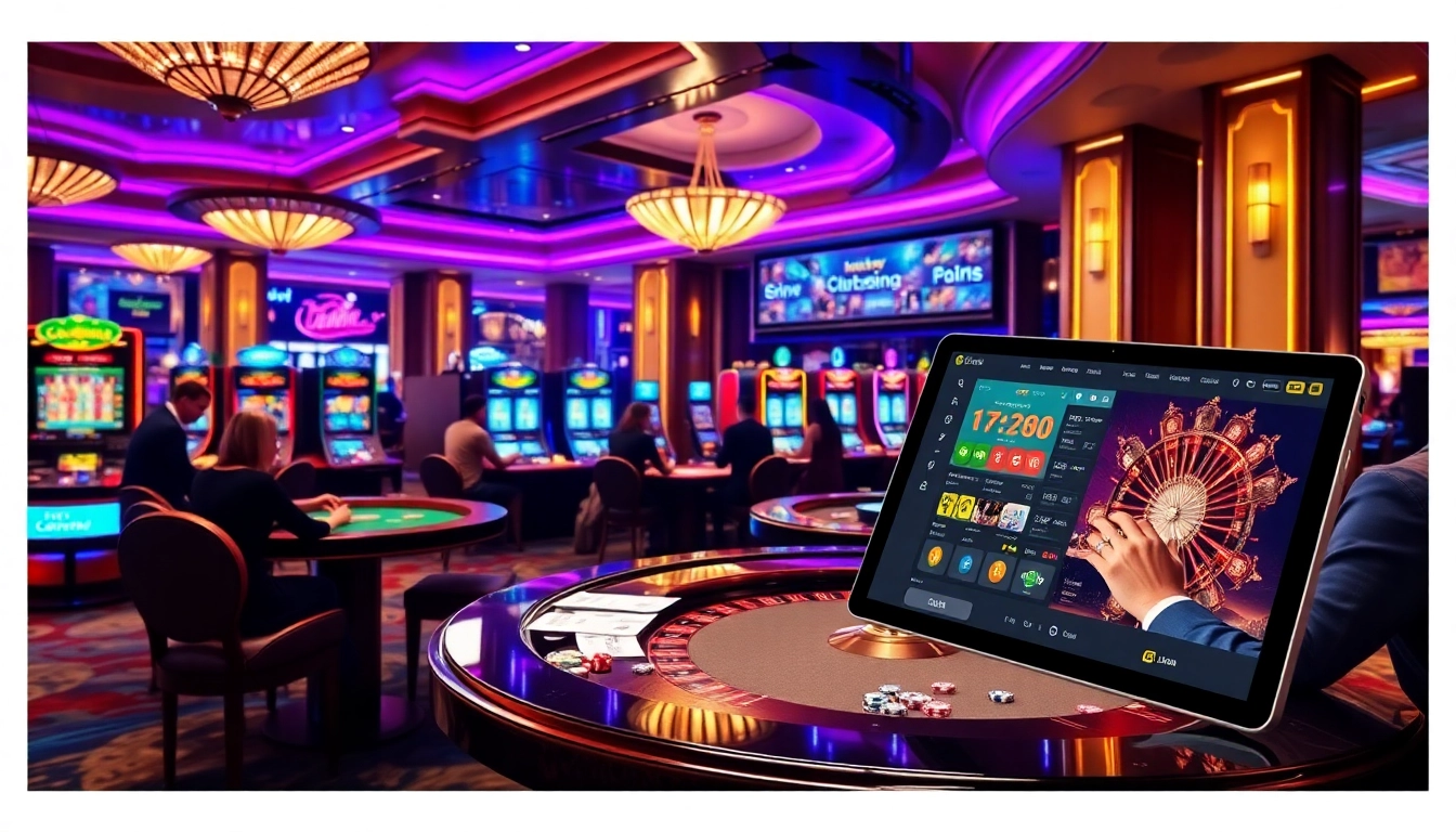 Experience the excitement of gambling at lu88bb.com with vibrant casino tables and dynamic players.