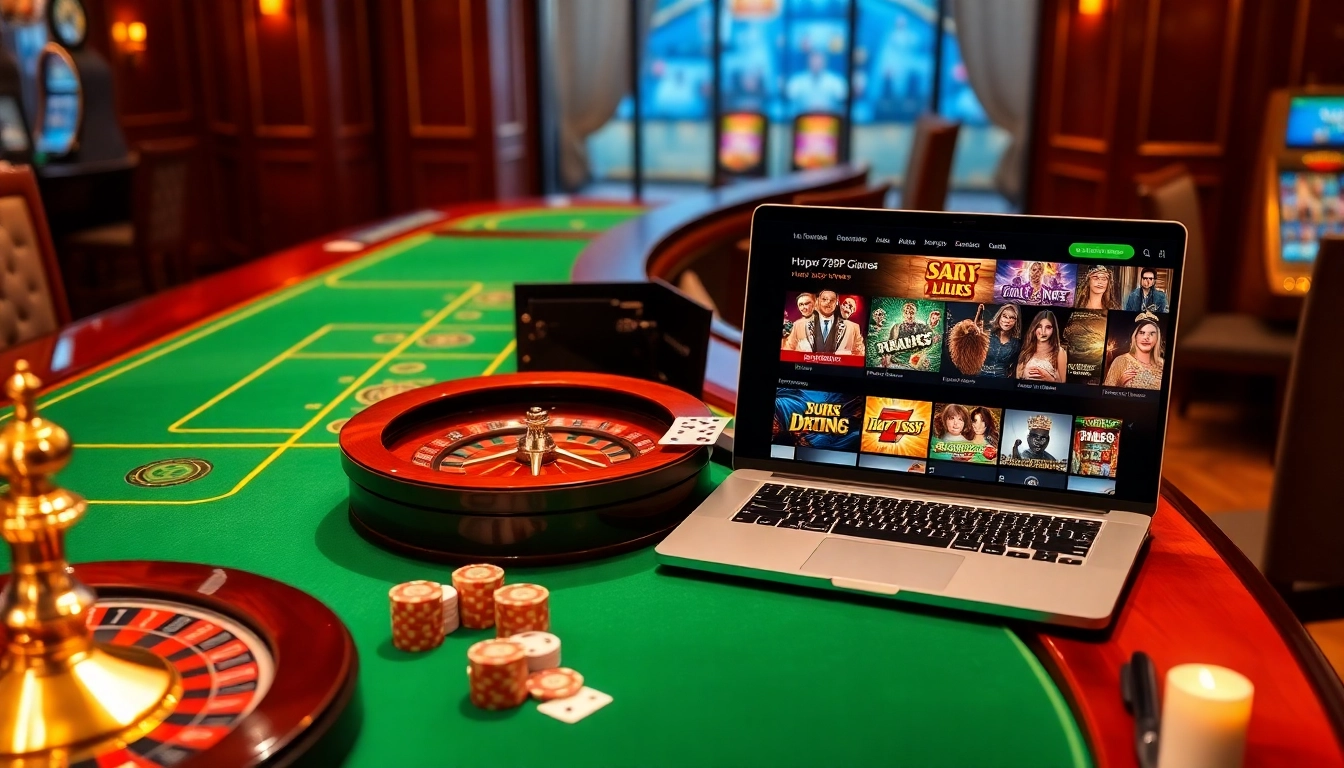 Online gambling experience showcasing poker chips and the website https://789p.gives/ with a luxurious casino feel.