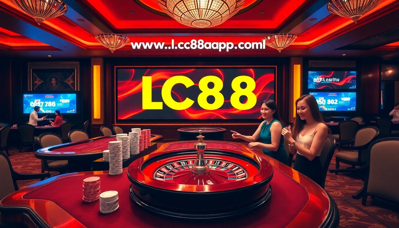 Engaging players enjoying games at https://lc88app.com/ casino with vibrant ambiance and excitement.