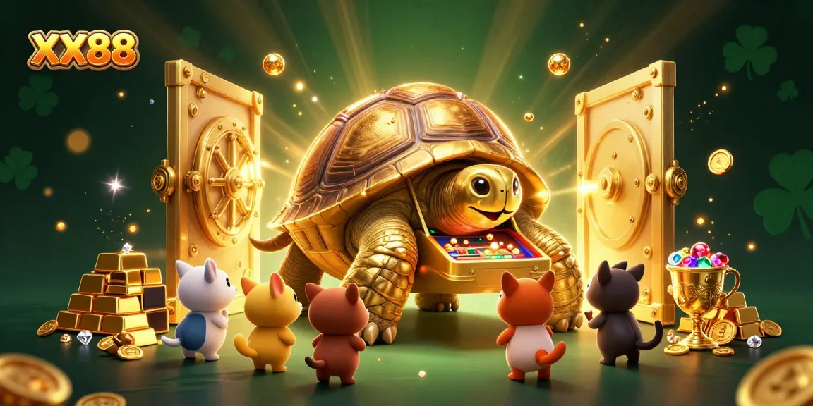 Enjoy gaming at XX88 with an exciting scene of golden treasure and vibrant animations.
