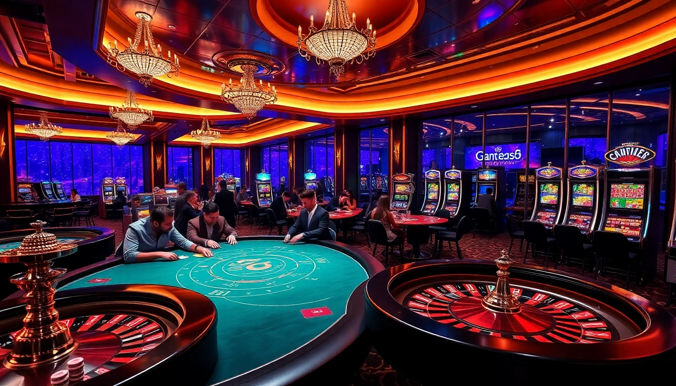 Experience thrilling casino excitement at km88 with vibrant gaming tables and slot machines.