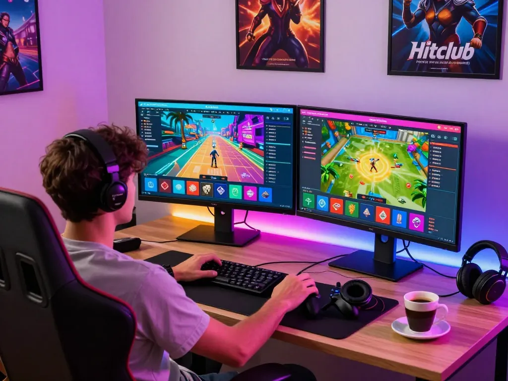 Experience the excitement of Hitclub online gaming platform with vibrant visuals and engaging atmosphere.