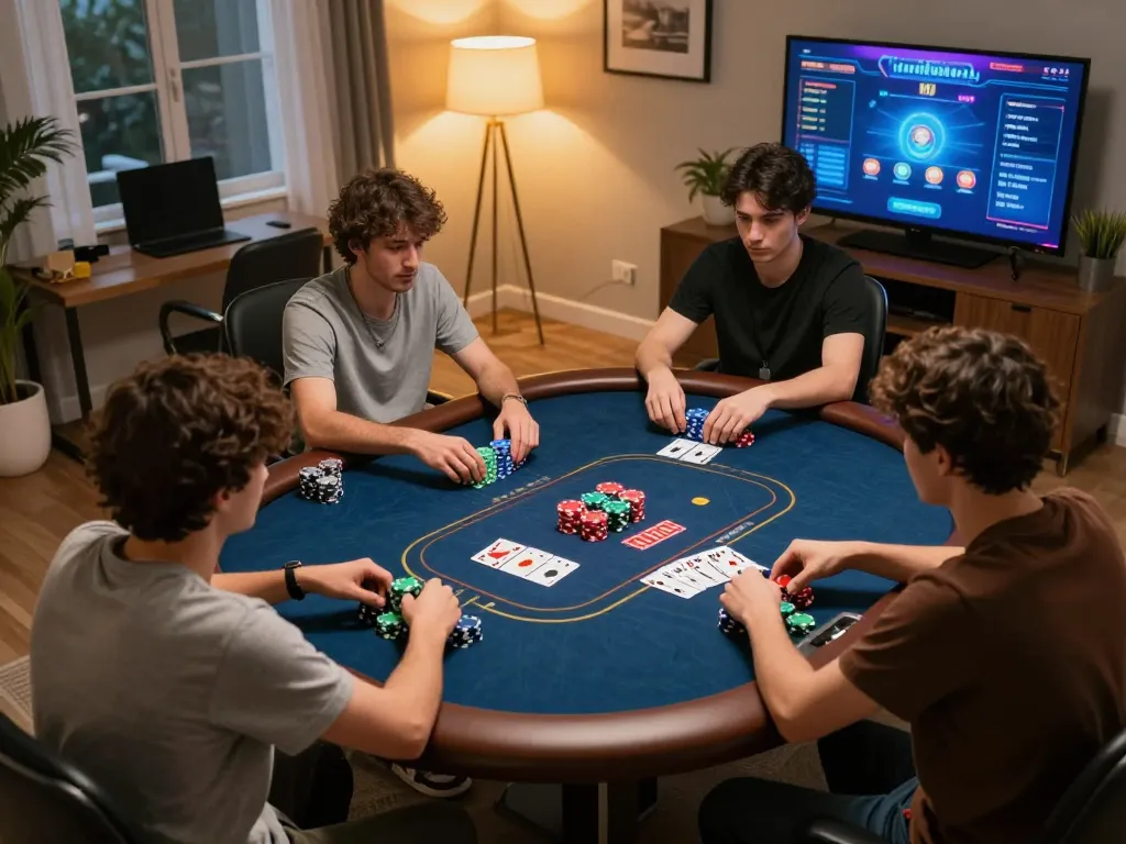 Engaging online poker scene featuring players at UU88, showcasing strategic gameplay and vibrant interface.