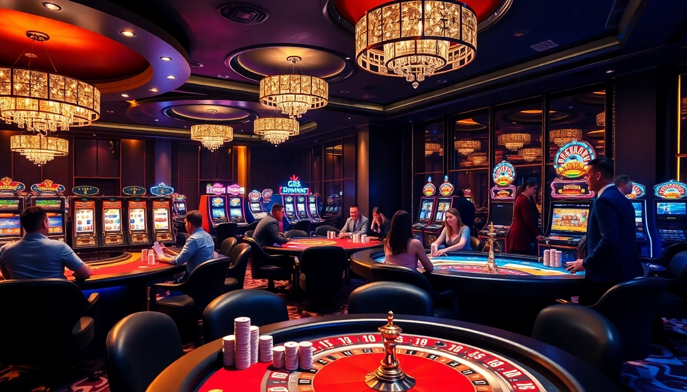Experience the thrill of TG88 casino gaming with vibrant slot machines and poker tables.