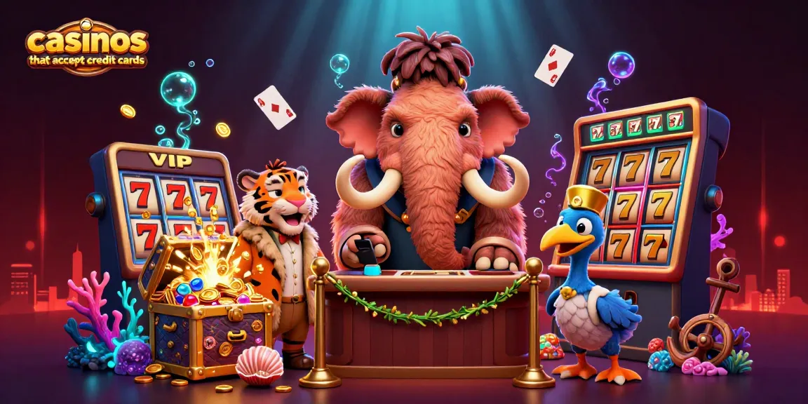 Discover casinos that accept credit cards featuring a woolly mammoth bouncer and dynamic casino elements.