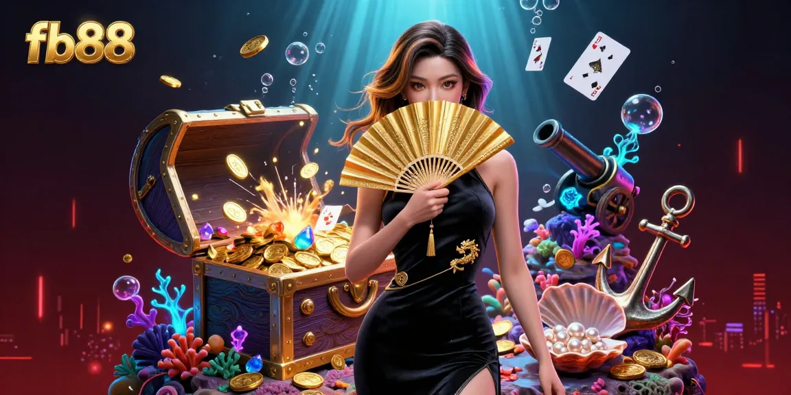 Engage with fb88’s immersive online gaming experience through a stunning 3D casino illustration.