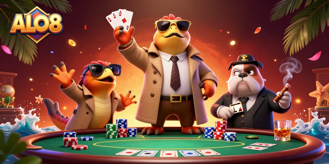 Bet on ALO8 with thrilling gameplay as raptors and a bulldog bouncer add fun to the scene.