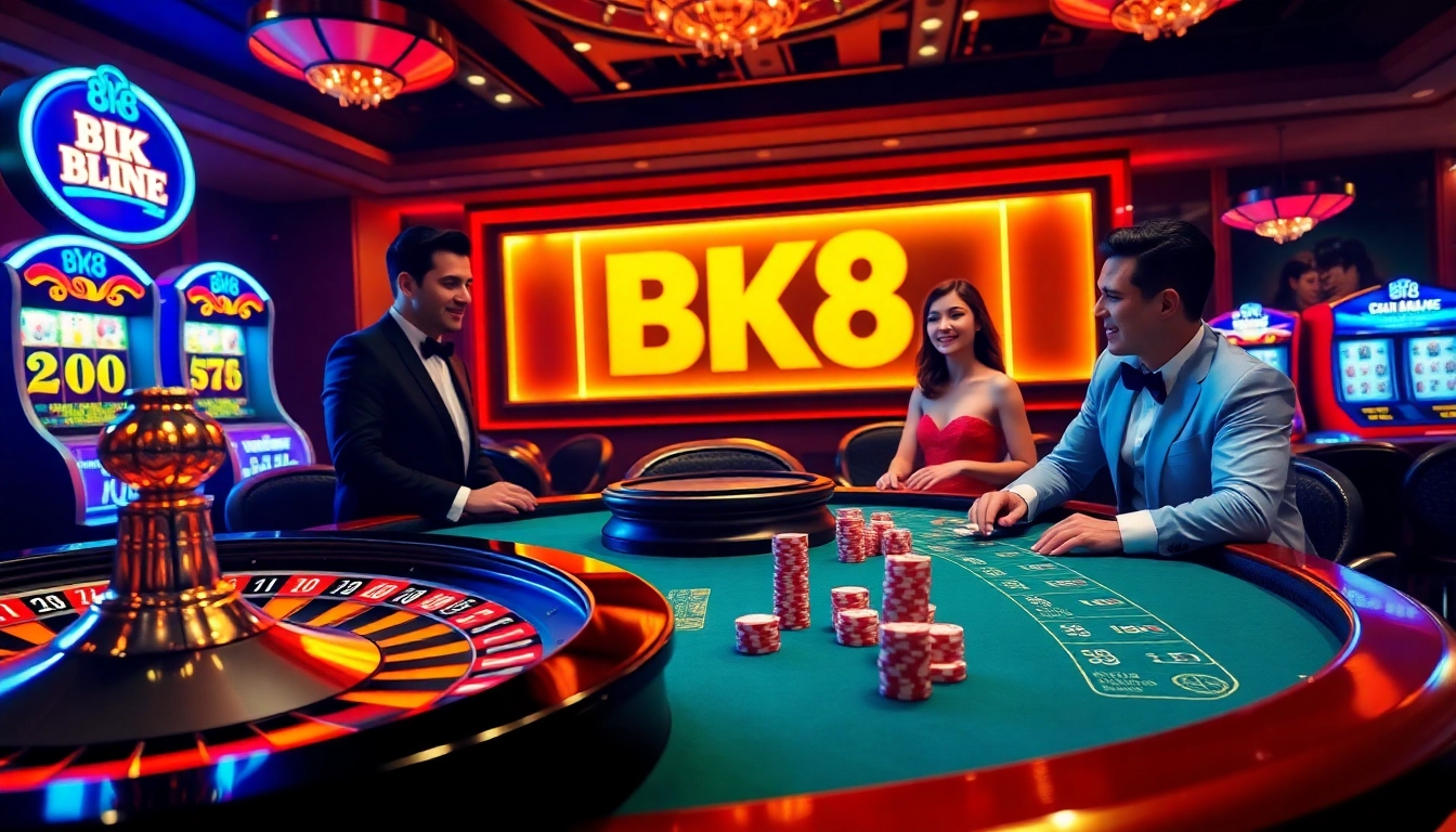 Experience the thrill of BK8 online casino with engaging table games and vibrant visuals.