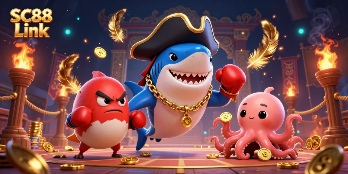 Engage with SC88 Link for endless fun and winning strategies in online gaming with vibrant characters and gambling elements.