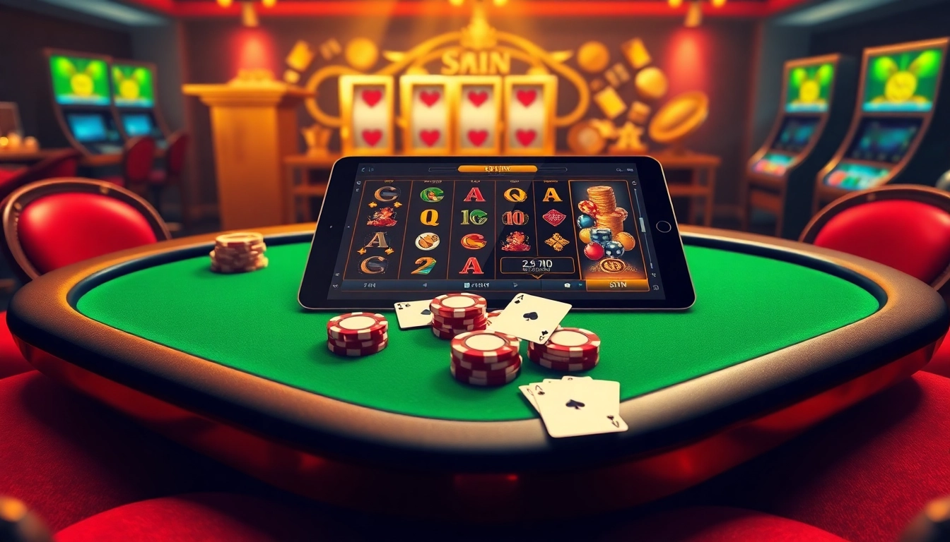 Experience the excitement of gambling at https://58win.watch/ with a luxurious poker table and modern gaming interface.