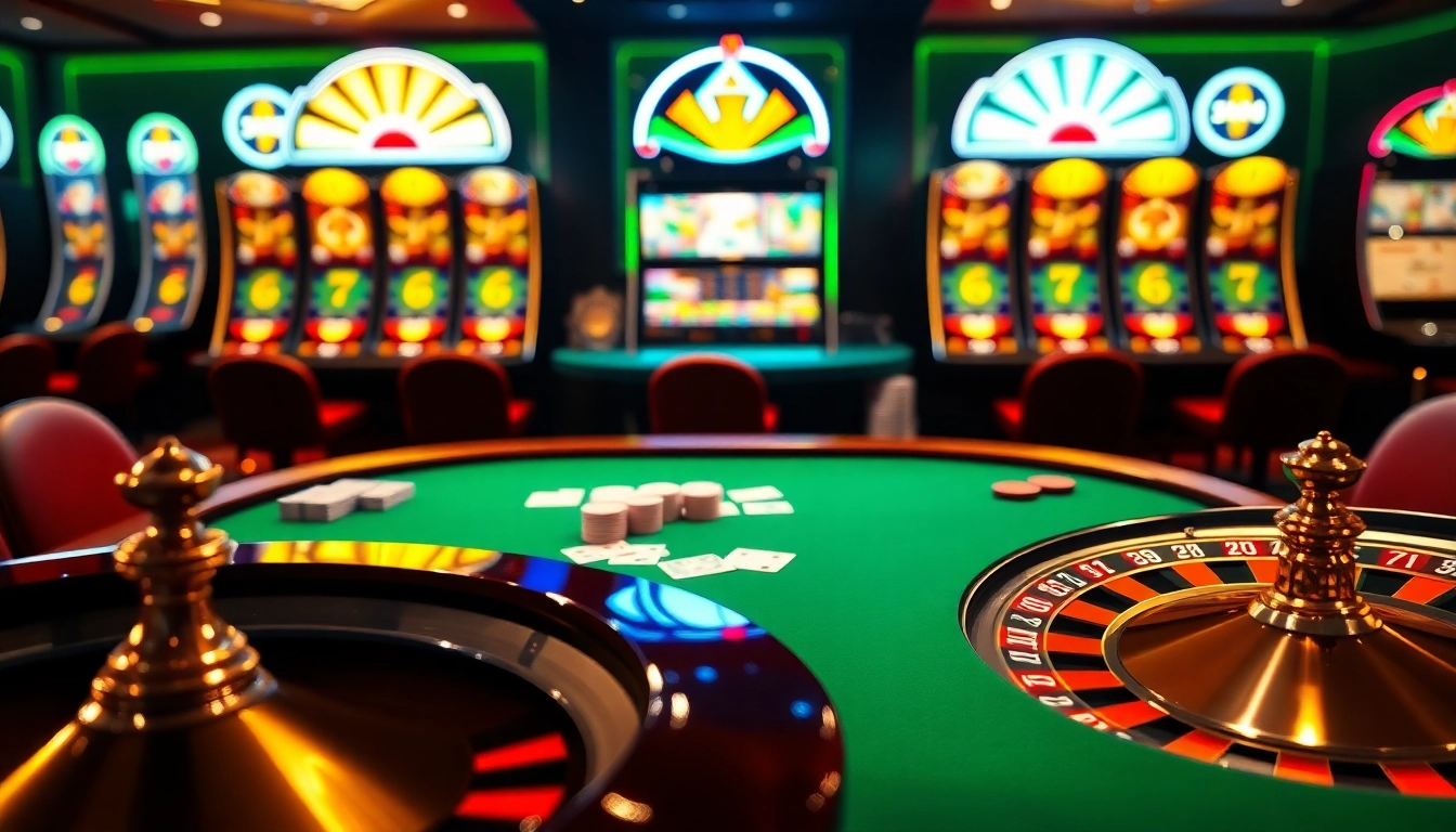 Experience thrilling casino action at https://rr88.bar/ with vibrant poker, roulette, and slot visuals.