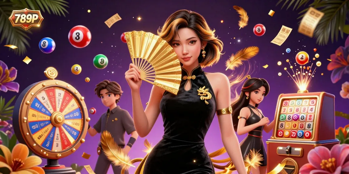 Engage with 789P's exciting lottery scene featuring dynamic gaming elements and a captivating character.