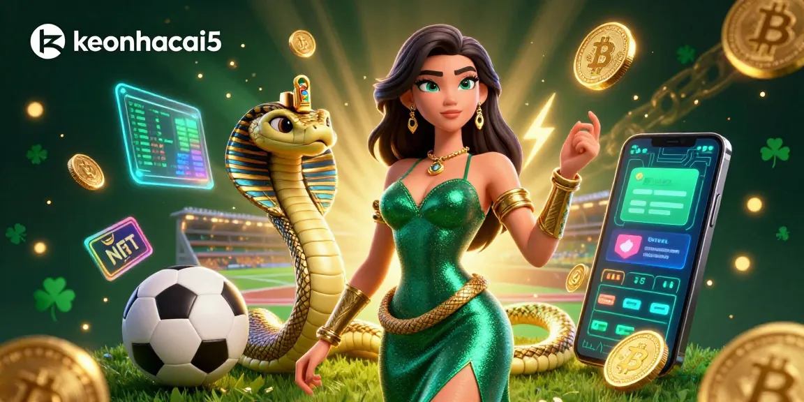 Bet on keonhacai5 while enjoying sports betting with stunning 3D characters in a vibrant scene.