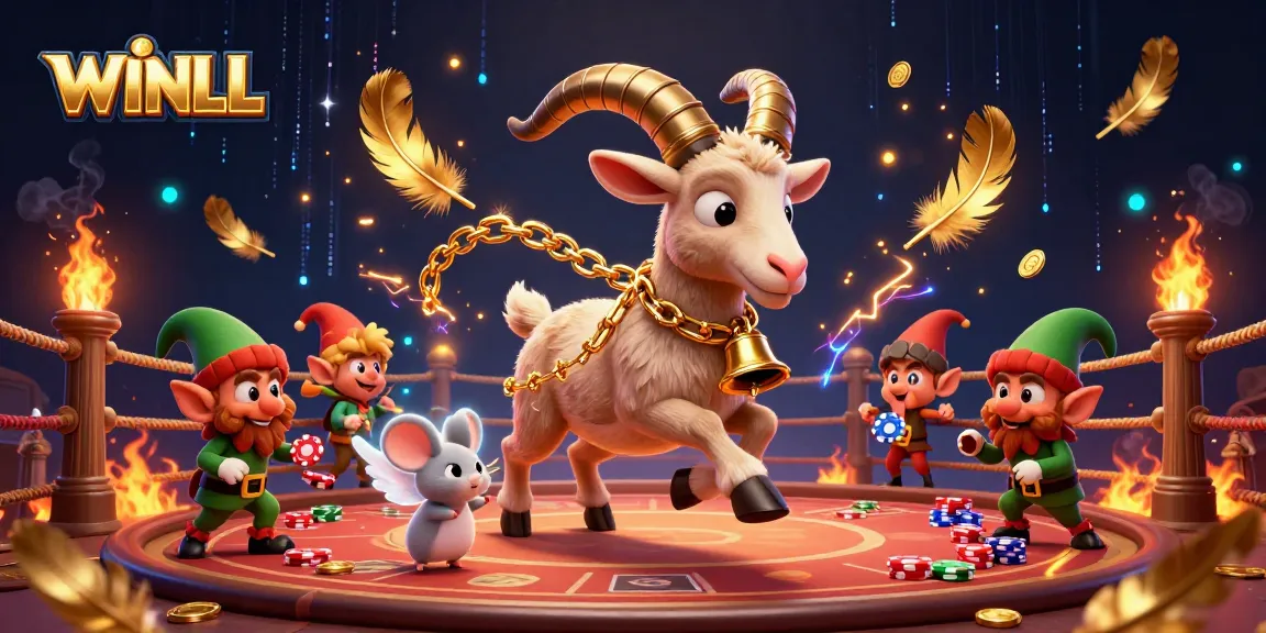 Experience excitement at WINLL as Krampus runs a lively holiday casino with playful characters and dynamic elements.