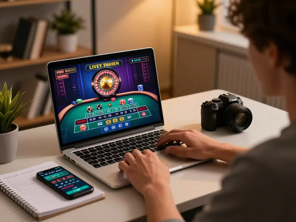 man88 engaging in online roulette gameplay while strategizing from home.