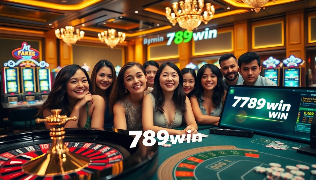 Engage in thrilling casino games with 789win, featuring vibrant tables and interactive betting elements.