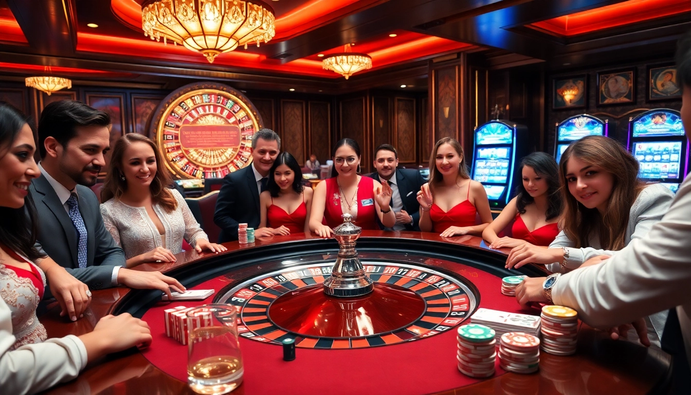 Experience thrilling gaming at https://mm88.center/, with vibrant casino tables and engaging players.