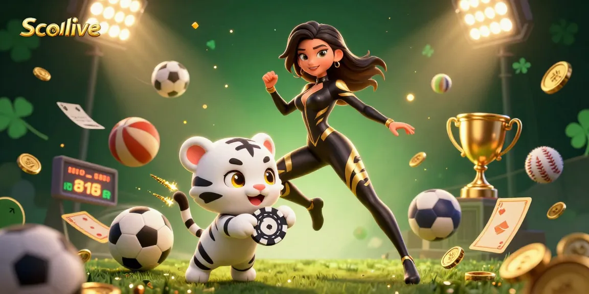 Socolive presents an engaging online sports betting scene with a dynamic character and vibrant themes.