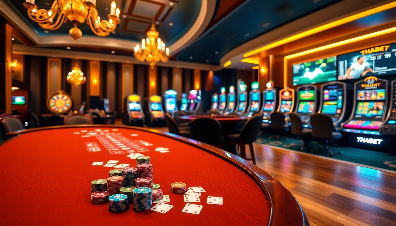 Experience the thrill of gambling with THABET's vibrant casino atmosphere filled with exciting games.