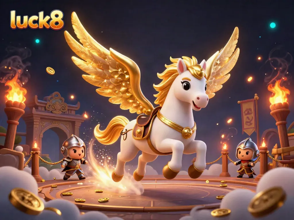 Join the excitement at luck8 with a fantasy scene showcasing epic gaming elements and rich visuals.