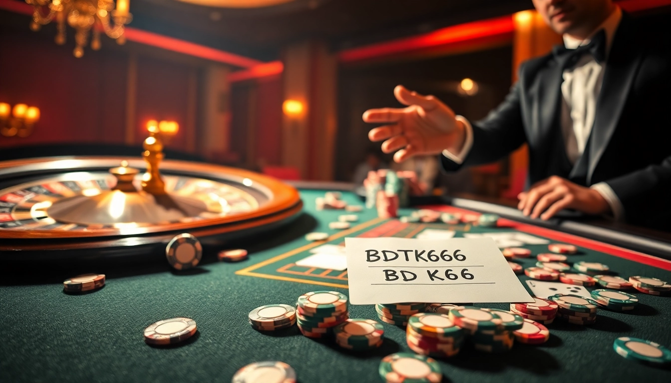 Experience the thrill of winning at a casino table with BDTK66 on exclusive poker chips.