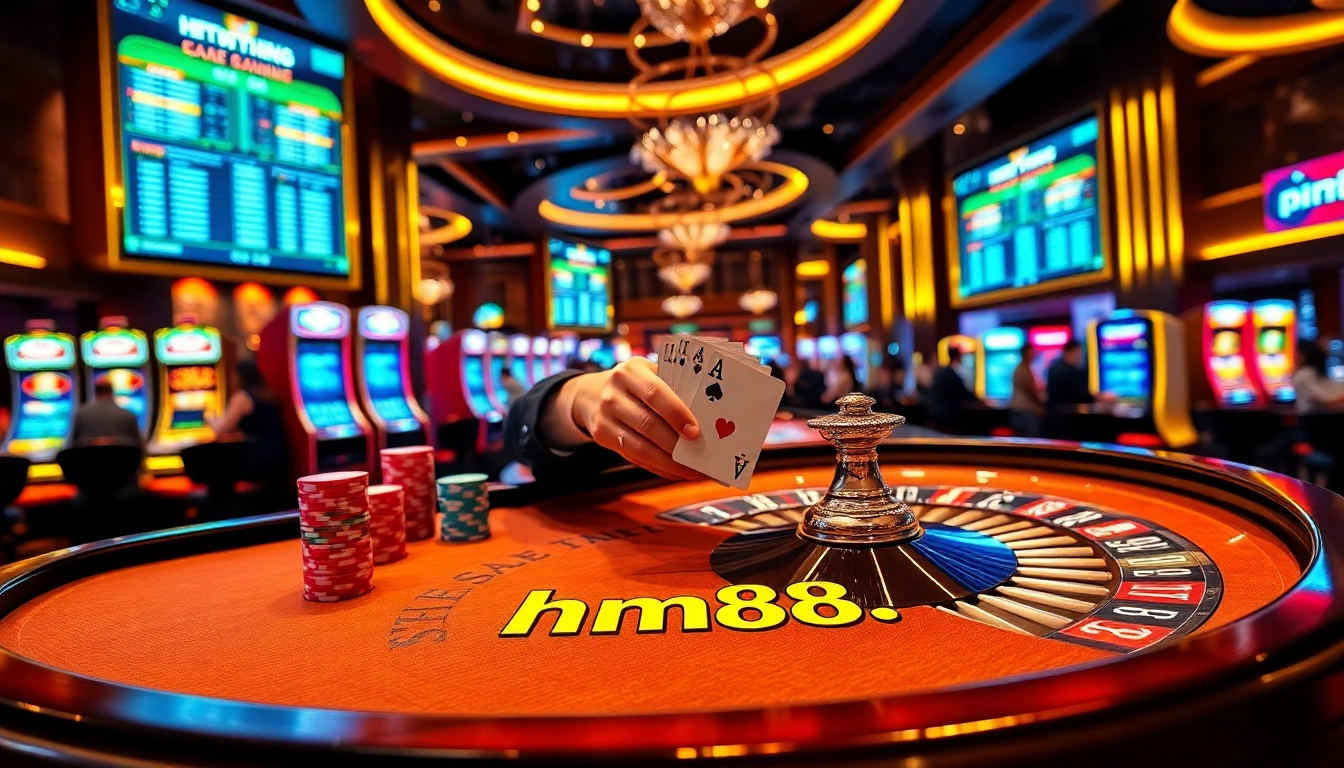 Betting with poker chips and cards on https://hm88.cafe/ casino table showing dynamic live odds