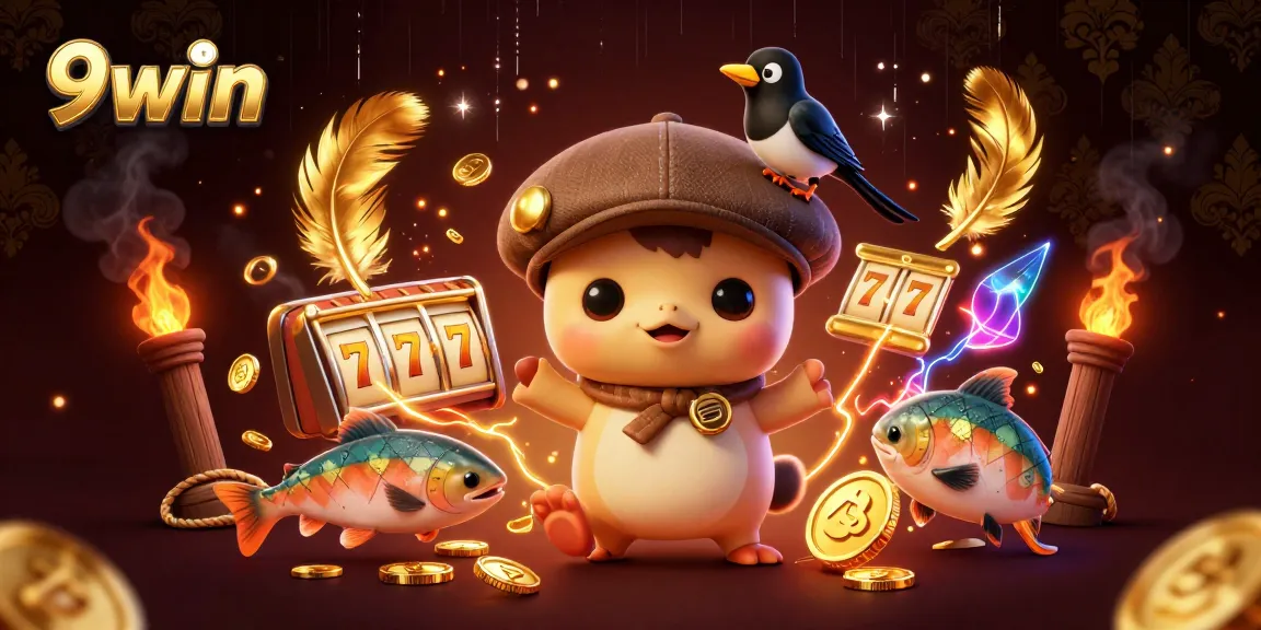 Win big with 9win at this vibrant and engaging online casino featuring unique characters.