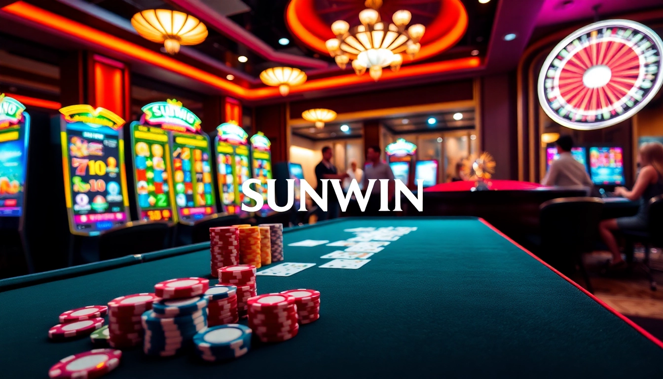 Experience thrilling moments at SUNWIN online casino with vibrant tables and exciting games.