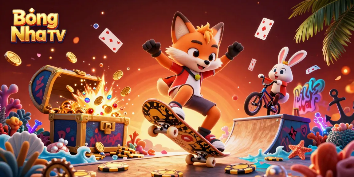Experience Bóng Nhựa TV's thrilling sports betting excitement with vibrant casino characters and dynamic visuals.