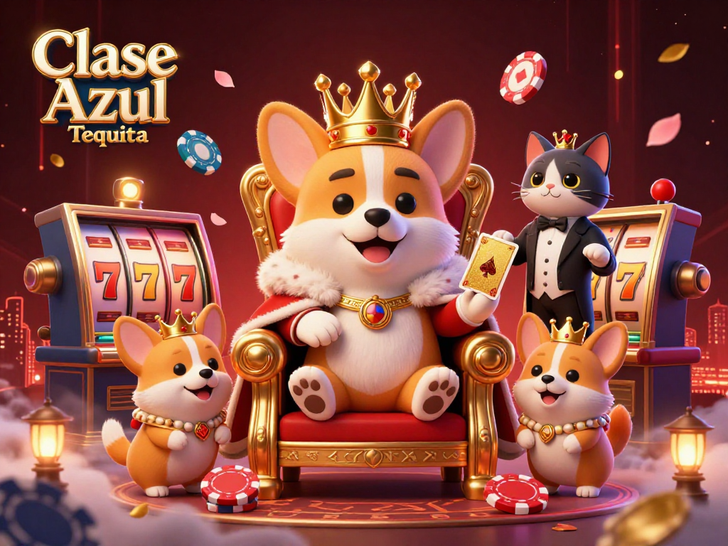 Experience Clase Azul Tequila in an exciting casino-themed illustration with dynamic slot machine elements.