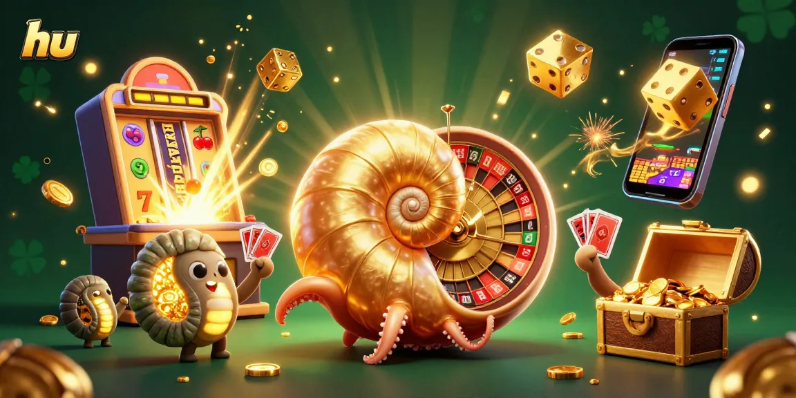 Engage in thrilling gaming adventures at hu with a 3D nautilus roulette and a vibrant casino atmosphere.