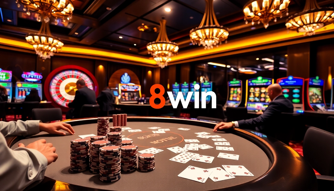 Experience the thrill of high-stakes poker at 98win with vibrant casino visuals.