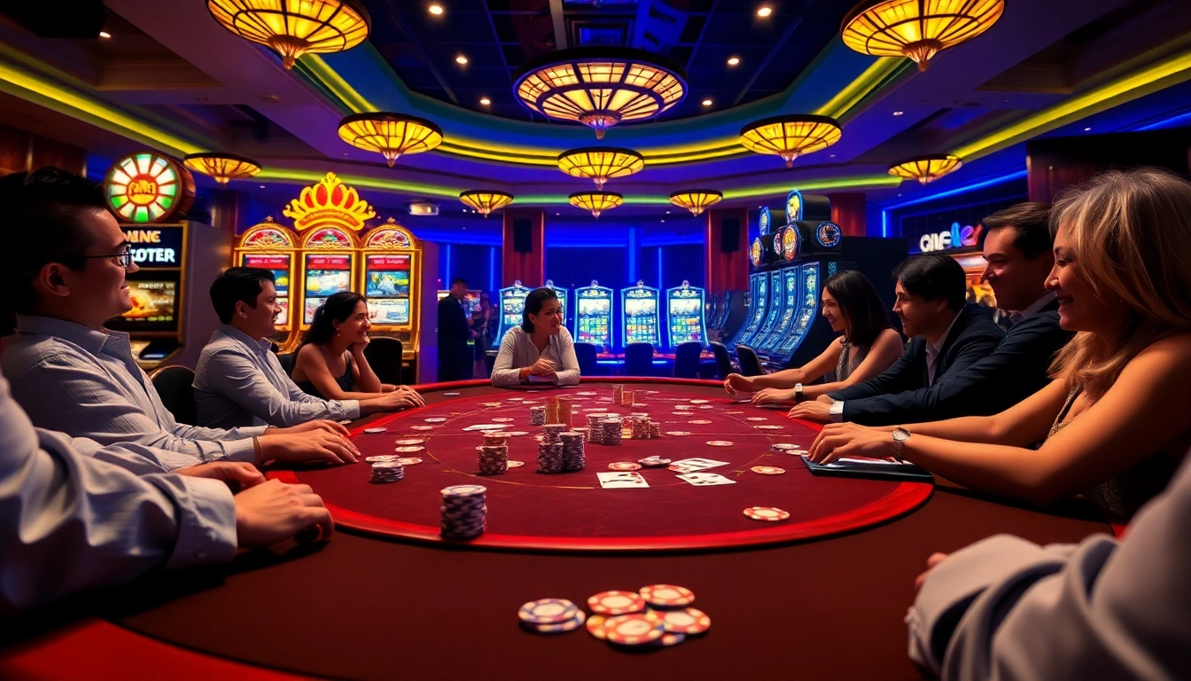 Experience the thrill at trang chủ 33win with luxurious casino tables and vibrant slot machines.