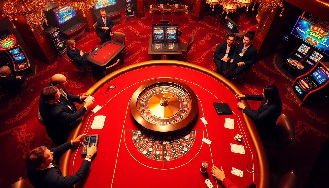 Experience the thrill of the C168 casino with vibrant poker tables and festive atmosphere.
