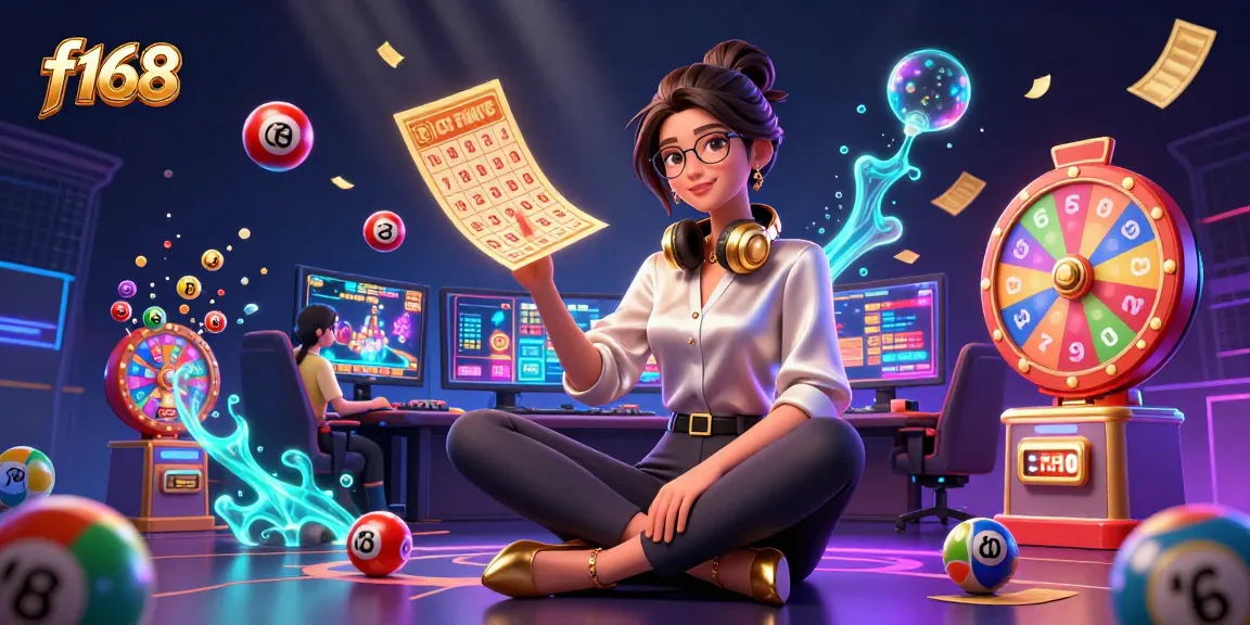 Engage with f168 thrilling casino games as vibrant lottery elements surround the action.