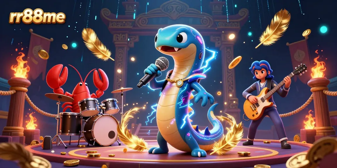 Experience thrilling entertainment at rr88me’s underwater casino with electric eel DJ and colorful marine characters