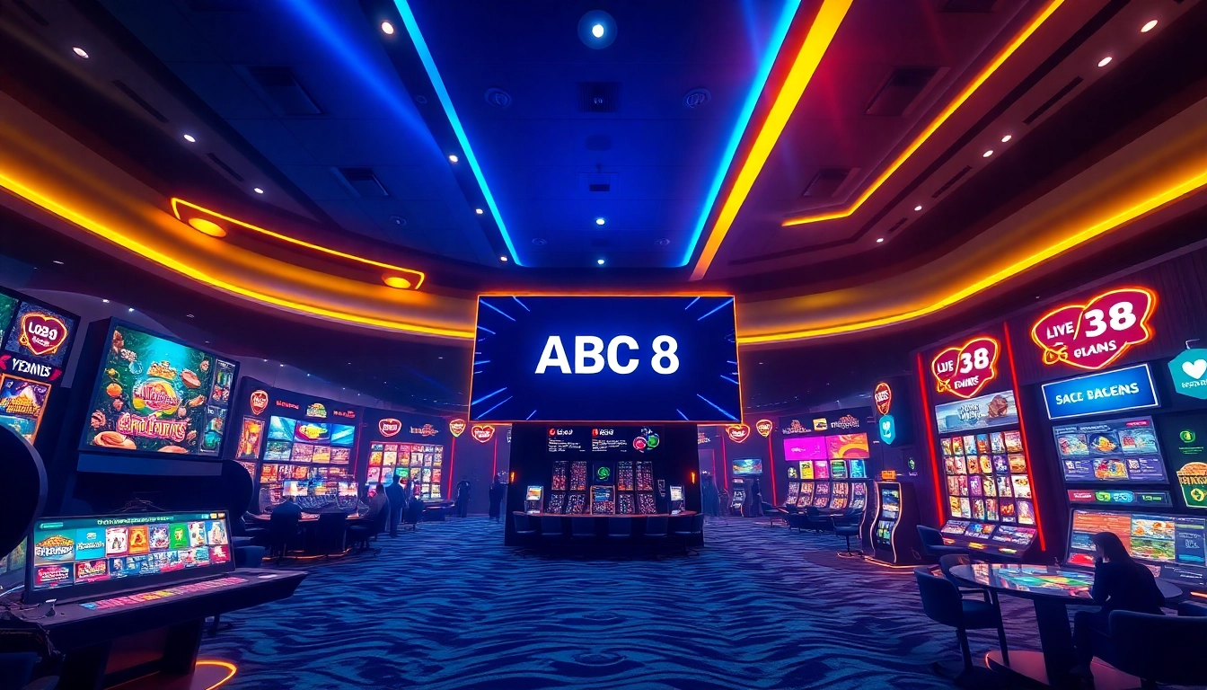 Experience the thrill of ABC8 online gaming platform with interactive casino and sports betting options.