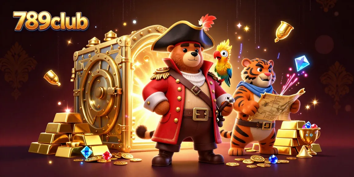 Win big at 789club with a treasure-filled casino adventure featuring vibrant characters.