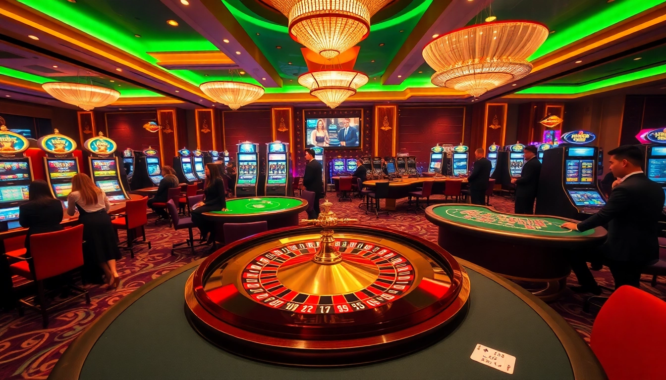 Experience high-stakes excitement at FO88.LTD with vibrant casino games and spinning roulette wheels.