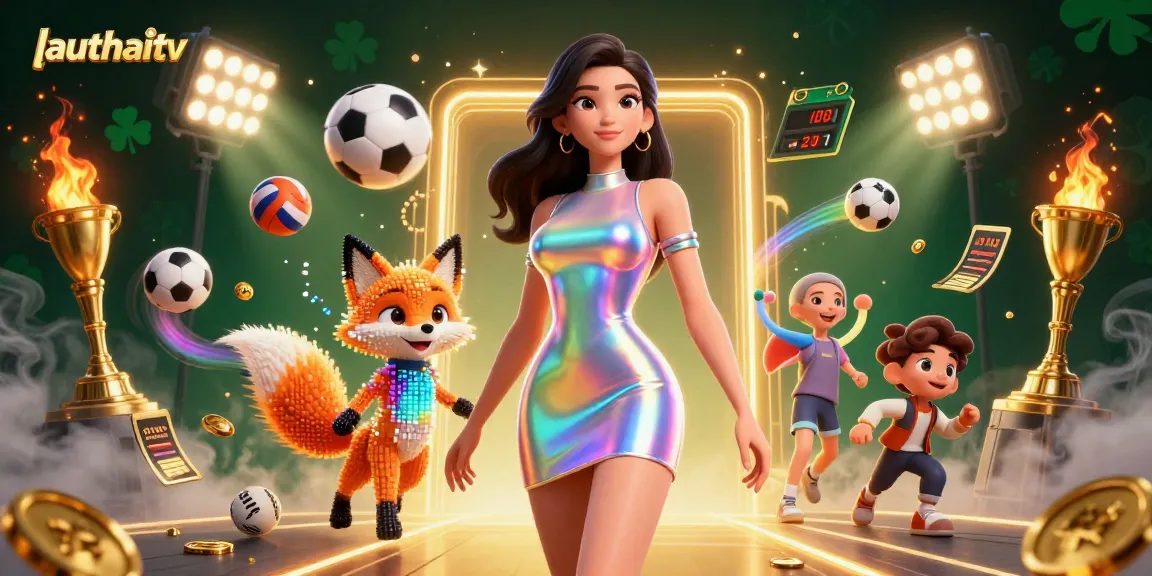 Experience thrilling sports betting action with lauthaitv's colorful backdrop of dynamic game elements.