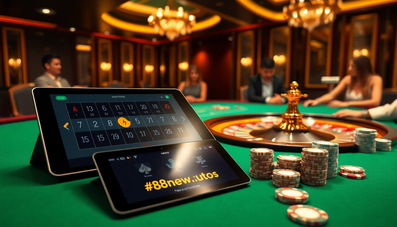 Experience the thrill of gambling at https://88new.autos/ with poker chips and roulette excitement.