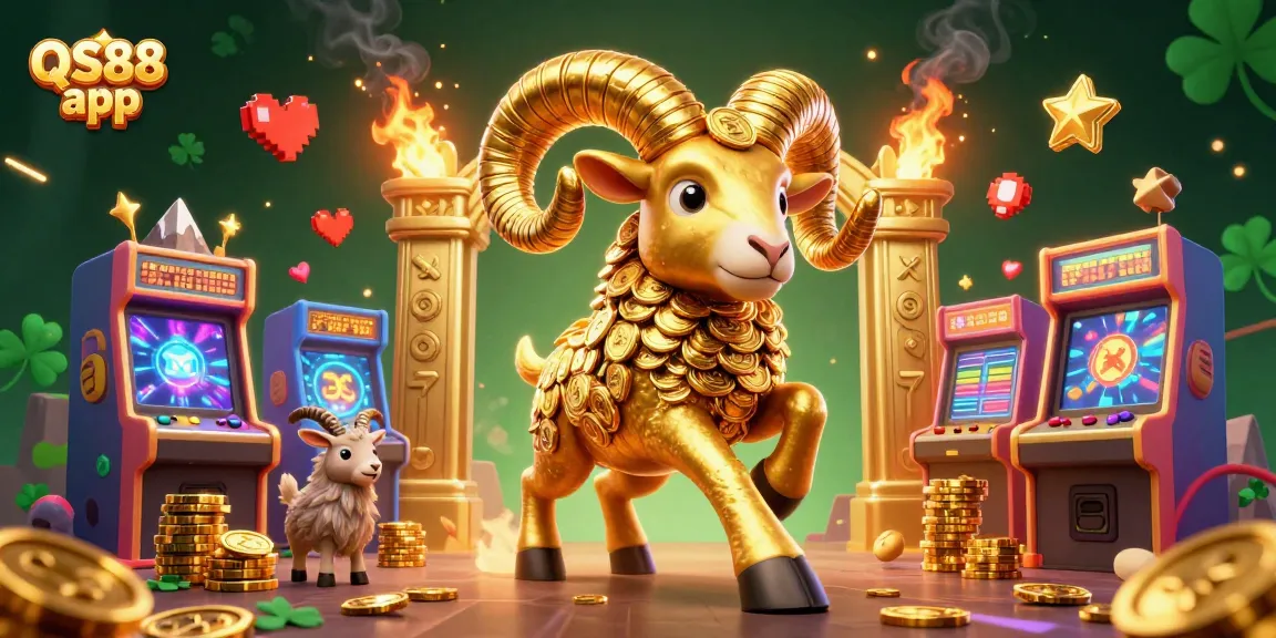 Experience thrilling gaming adventures with the QS88 app featuring a vibrant 3D casino scene filled with excitement.