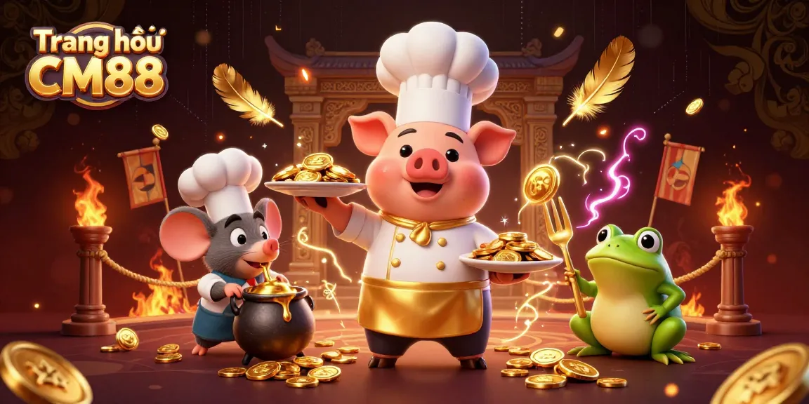 Engage in thrilling betting action at Trang chủ CM88 featuring a dynamic 3D scene with engaging characters and rich gaming elements.