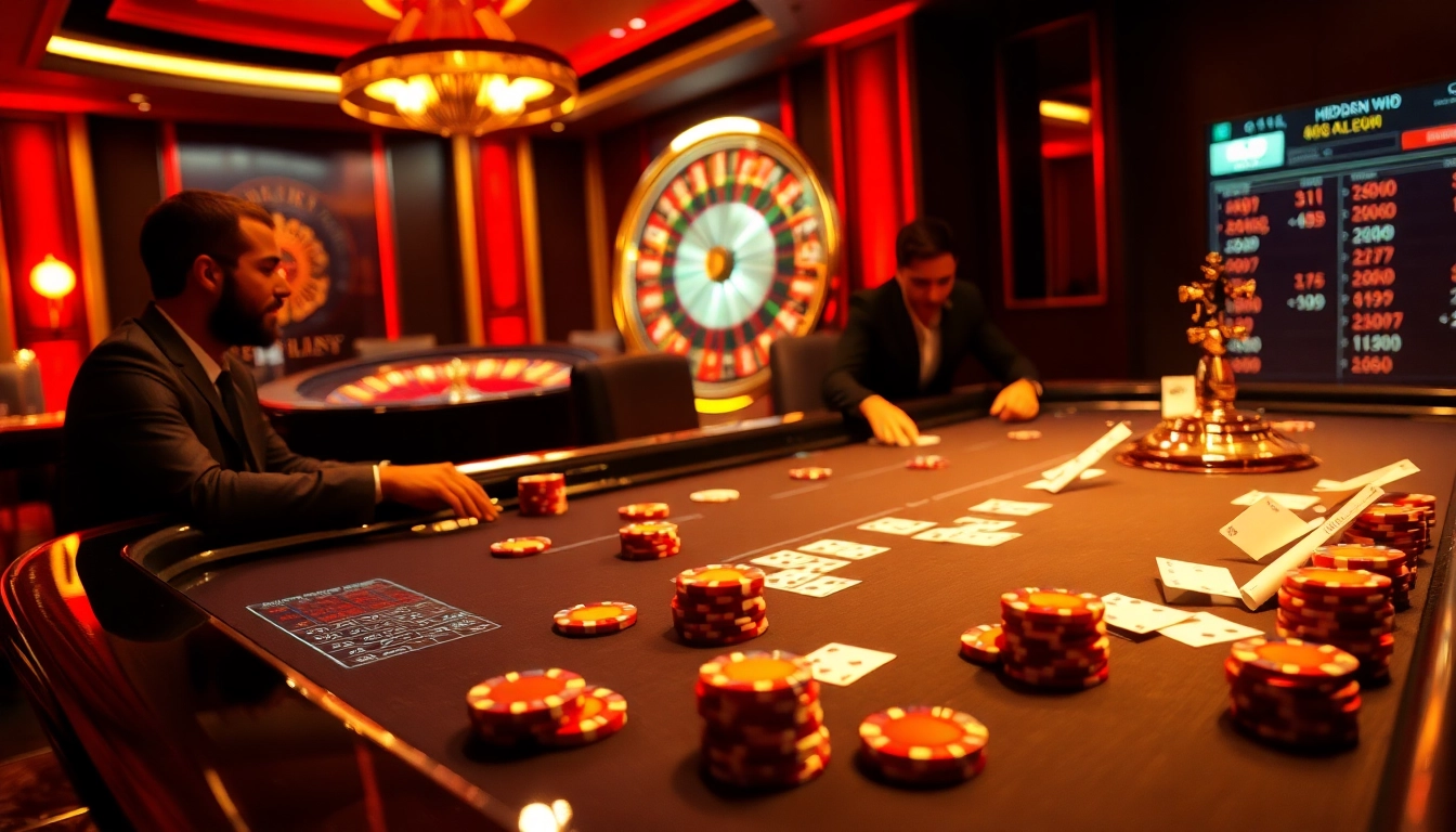 The hidden wiki offers insights into strategic gambling, featuring a luxurious poker table scene.